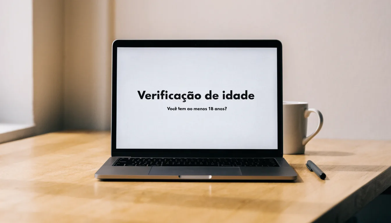 Uma folha de licença em papel com um selo vermelho, pousada numa secretária de madeira ao lado de uma caneta