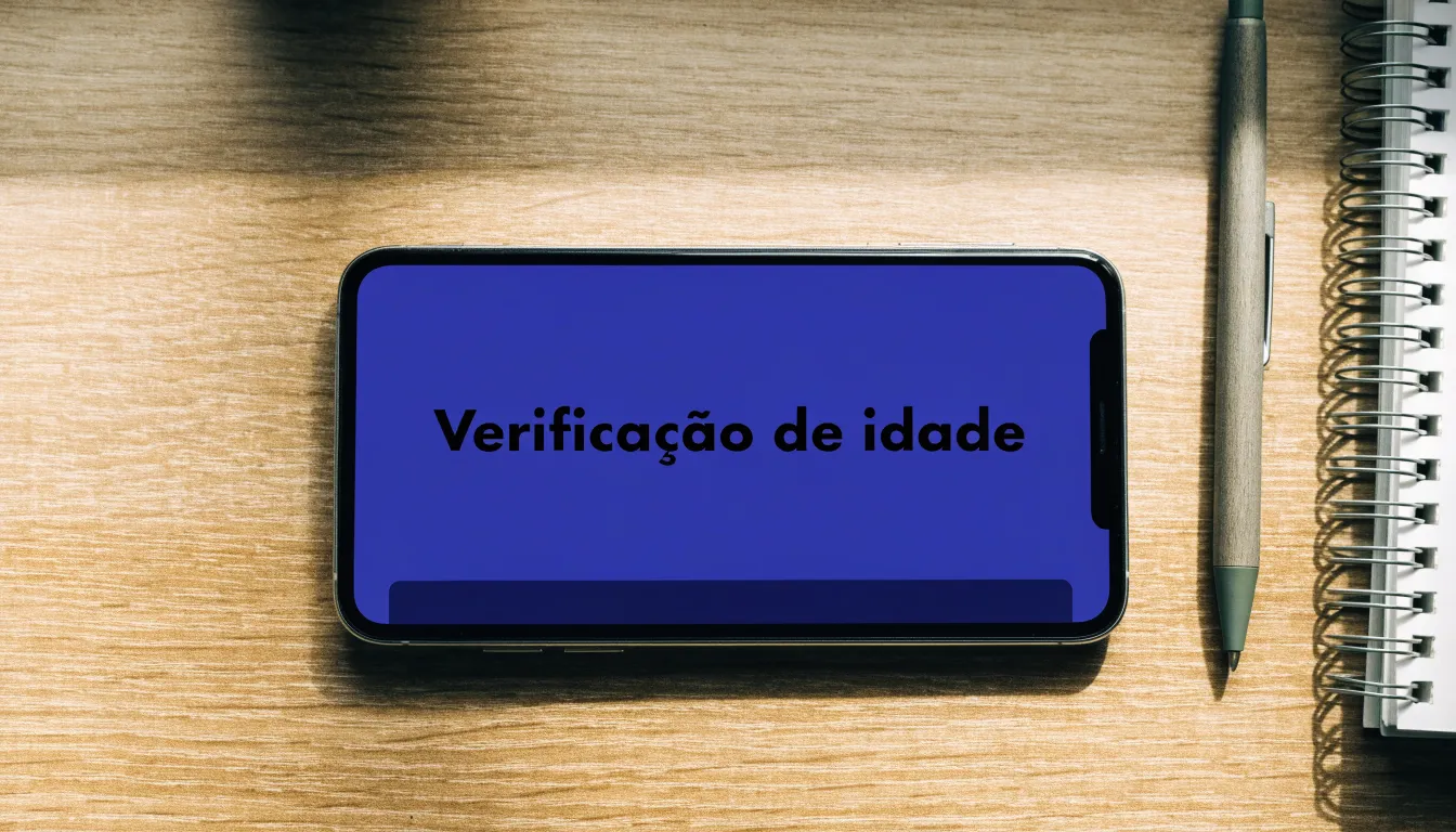 Uma folha de licença em papel com um selo vermelho, pousada numa secretária de madeira ao lado de uma caneta